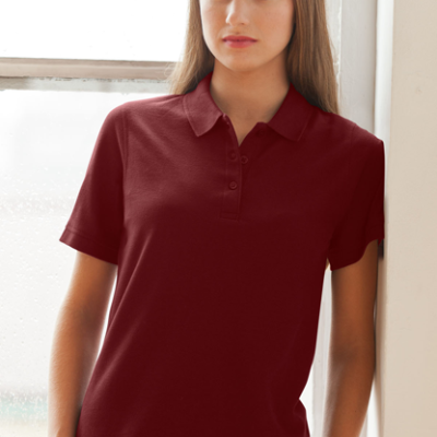Women's Soft-Blend Double-Tuck Pique Polo